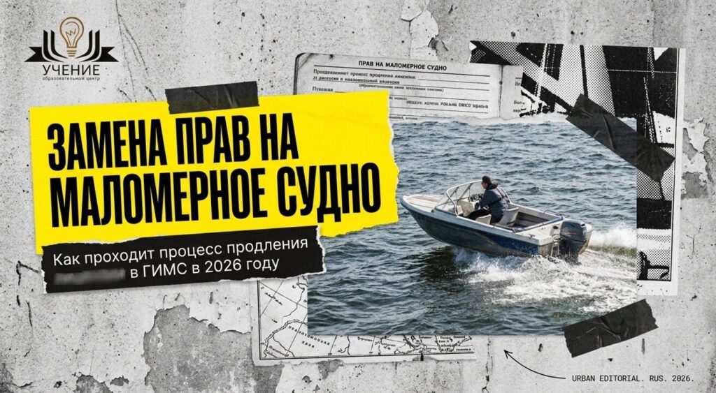 Замена прав на маломерное судно
