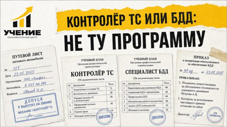 Контролёр ТС или специалист БДД: в чём разница