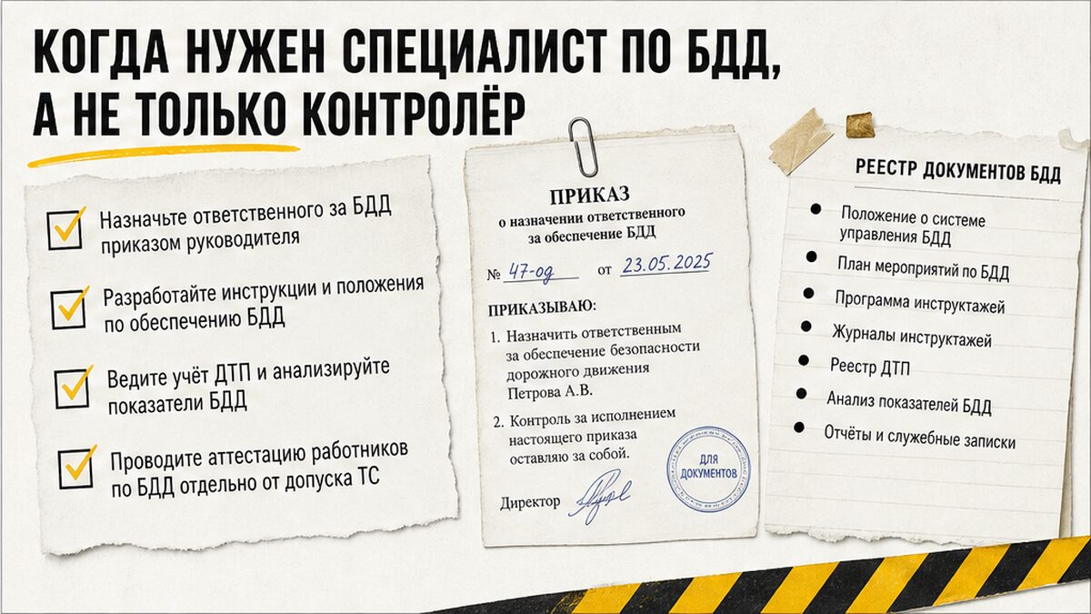 Чеклист: когда нужен специалист по БДД, а не только контролёр
