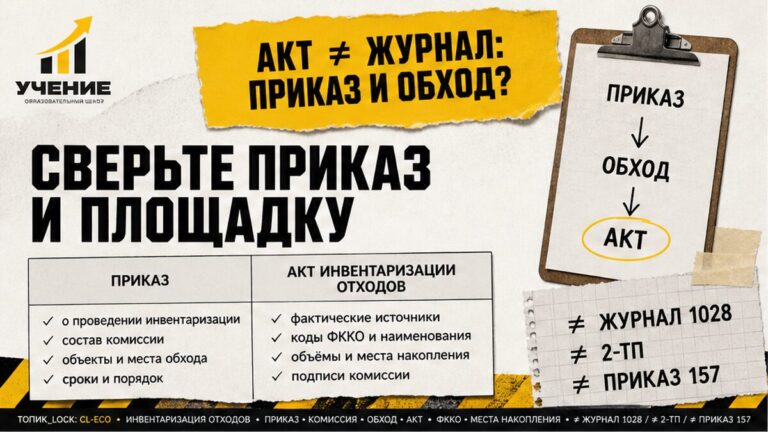 Инвентаризация отходов: чек-лист предприятия