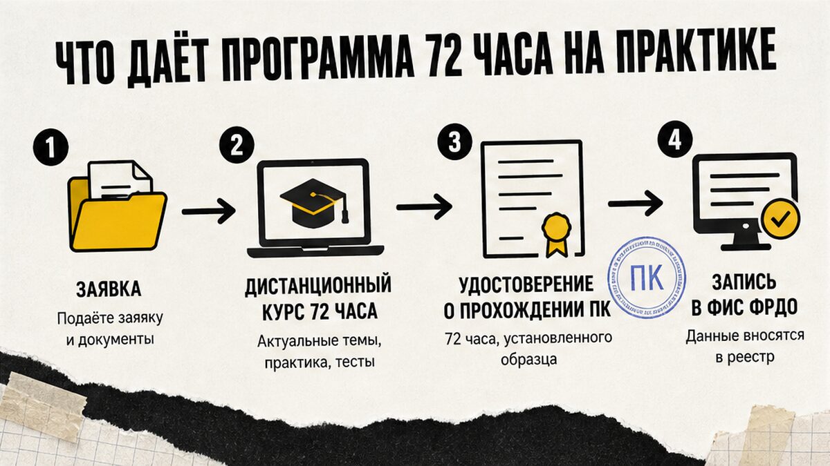 Схема: что даёт программа АТЗ 72 часа на практике