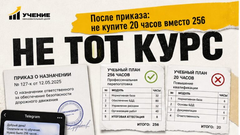 Обучение ответственного за БДД: чек-лист