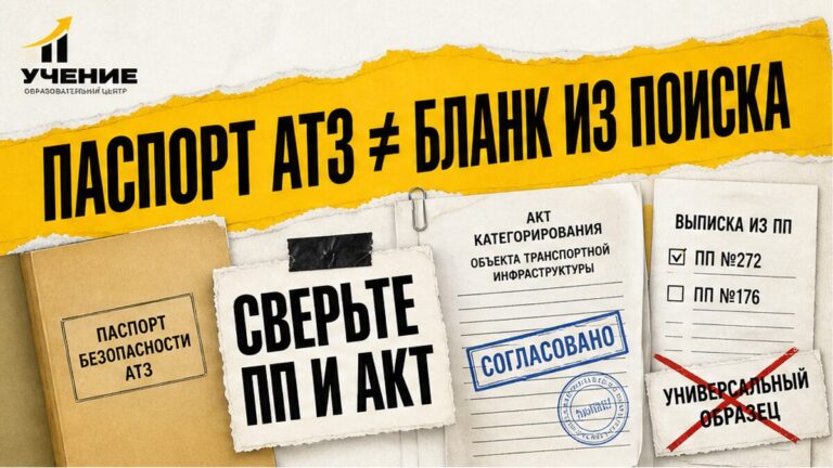 Обложка УЧЕНИЕ: паспорт антитеррористической безопасности объекта — не универсальный бланк из поиска, а форма по отраслевому ПП после акта
