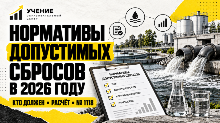 Нормативы допустимых сбросов (НДС) в 2026 году: кому нужны, расчёт и утверждение