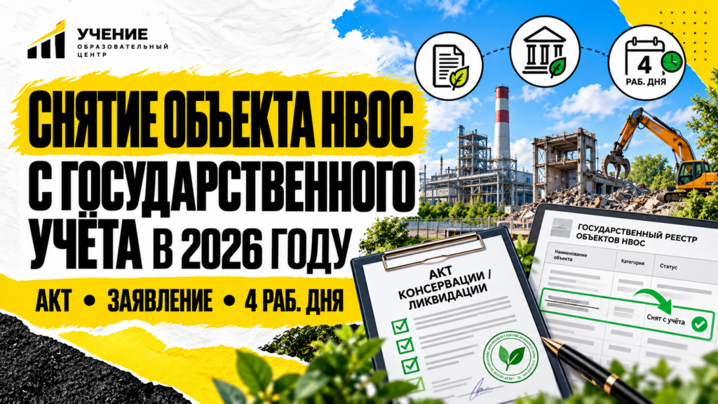 Снятие объекта НВОС с учёта